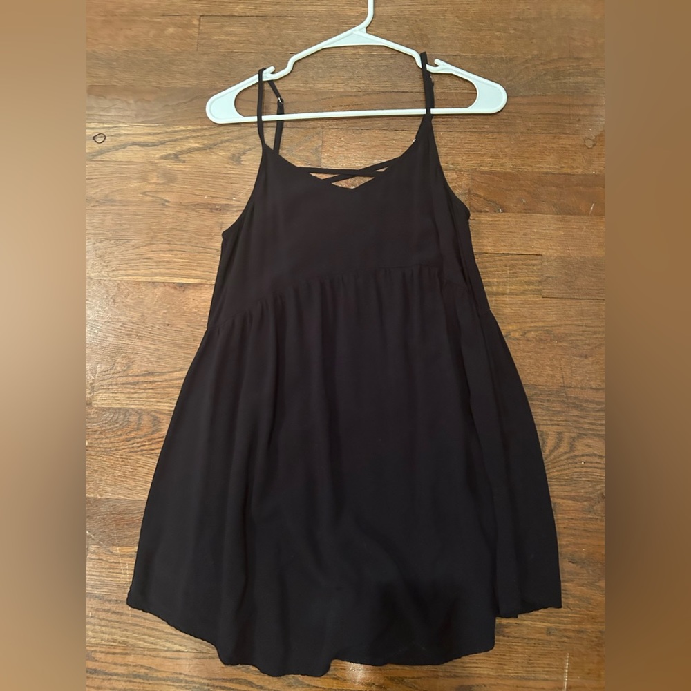 Black Flowy Mini Dress